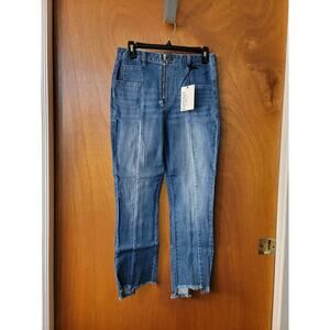 NWT Evidint Los Angeles jeans Tangier step hem straight 27